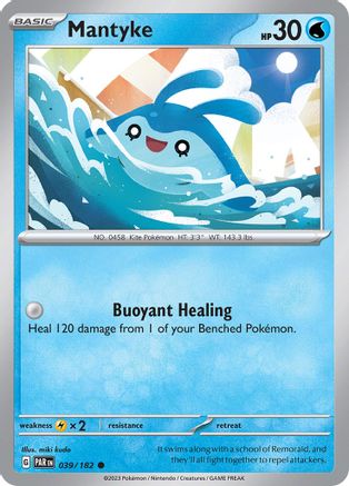 Image of Mantyke 039/182  - Reverse Holofoil SV04 Paradox Rift - Common