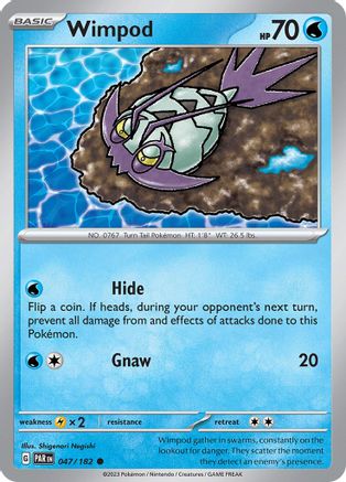Image of Wimpod 047/182  - Reverse Holofoil SV04 Paradox Rift - Common