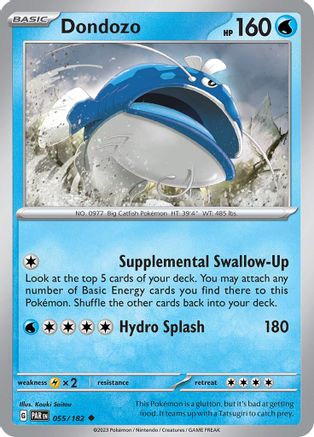 Image of Dondozo 055/182  SV04 Paradox Rift - Uncommon