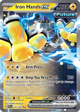 Image of Iron Hands ex 070/182  - Holofoil SV04 Paradox Rift - Double Rare