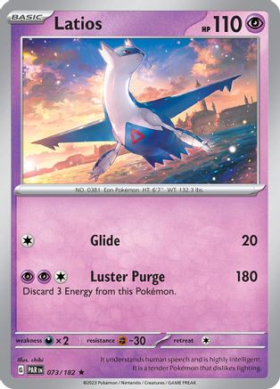 Image of Latios 073/182  - Reverse Holofoil SV04 Paradox Rift - Rare