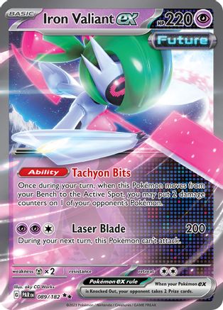 Image of Iron Valiant ex 089/182  - Holofoil SV04 Paradox Rift - Double Rare
