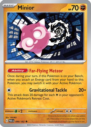 Image of Minior 099/182  - Reverse Holofoil SV04 Paradox Rift - Uncommon