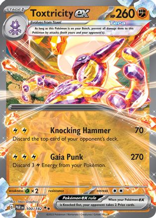 Image of Toxtricity ex 100/182  - Holofoil SV04 Paradox Rift - Double Rare