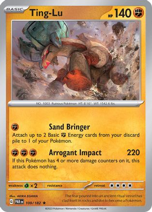 Image of Ting-Lu 109/182  - Holofoil SV04 Paradox Rift - Rare
