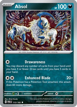 Image of Absol 113/182  SV04 Paradox Rift - Uncommon