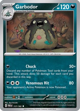 Image of Garbodor 117/182  SV04 Paradox Rift - Uncommon