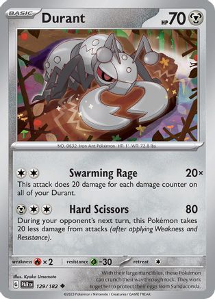 Image of Durant 129/182  - Reverse Holofoil SV04 Paradox Rift - Uncommon
