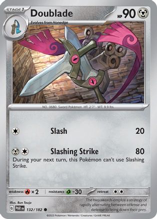 Image of Doublade 132/182  - Reverse Holofoil SV04 Paradox Rift - Common