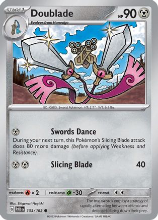 Image of Doublade 133/182  SV04 Paradox Rift - Common