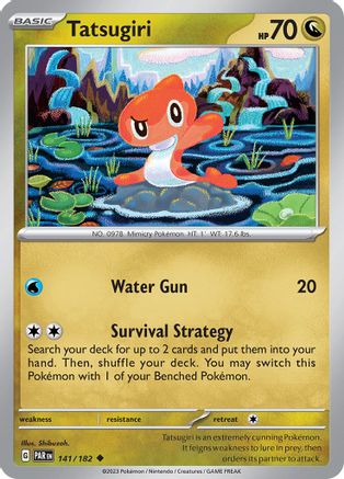 Image of Tatsugiri 141/182  - Reverse Holofoil SV04 Paradox Rift - Uncommon