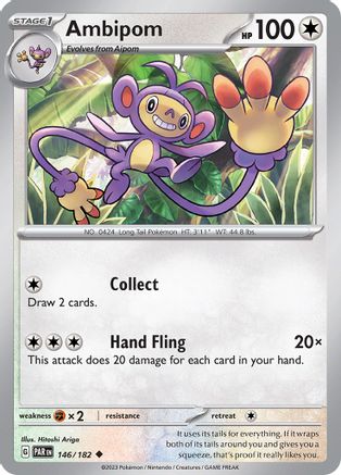 Image of Ambipom 146/182  SV04 Paradox Rift - Uncommon