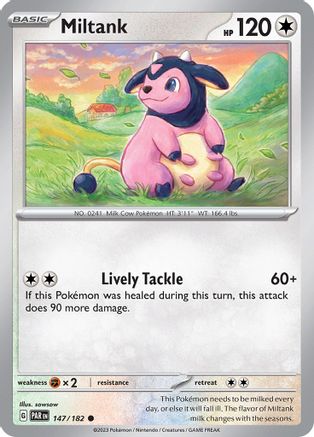 Image of Miltank 147/182  - Reverse Holofoil SV04 Paradox Rift - Common