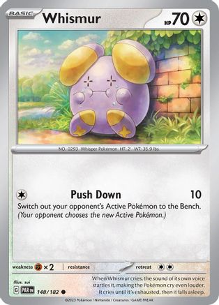 Image of Whismur 148/182  - Reverse Holofoil SV04 Paradox Rift - Common