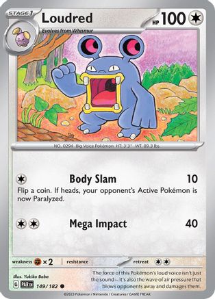 Image of Loudred 149/182  - Reverse Holofoil SV04 Paradox Rift - Common