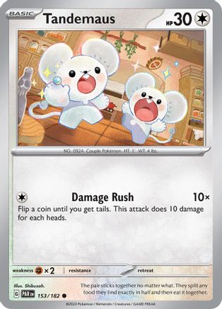Image of Tandemaus 153/182  - Reverse Holofoil SV04 Paradox Rift - Common