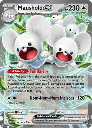 Image of Maushold ex 155/182  - Holofoil SV04 Paradox Rift - Double Rare