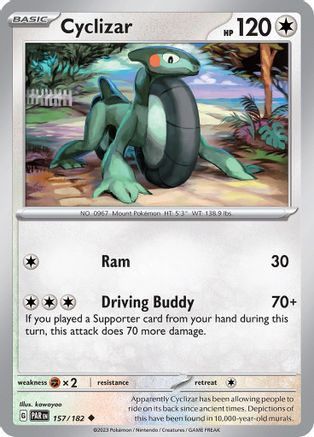Image of Cyclizar 157/182  - Reverse Holofoil SV04 Paradox Rift - Uncommon