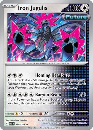 Image of Iron Jugulis 158/182  - Holofoil SV04 Paradox Rift - Rare