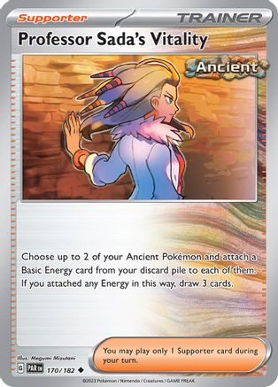 Image of Professor Sada's Vitality 170/182  - Reverse Holofoil SV04 Paradox Rift - Uncommon