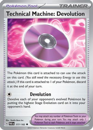 Image of Technical Machine: Devolution 177/182  - Reverse Holofoil SV04 Paradox Rift - Uncommon