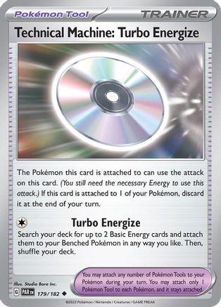 Image of Technical Machine: Turbo Energize 179/182  - Reverse Holofoil SV04 Paradox Rift - Uncommon