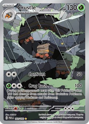 Image of Crustle 183/182  - Holofoil SV04 Paradox Rift - Illustration Rare