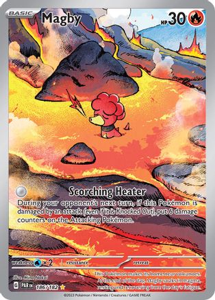 Image of Magby 186/182  - Holofoil SV04 Paradox Rift - Illustration Rare