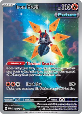 Image of Iron Moth 187/182  - Holofoil SV04 Paradox Rift - Illustration Rare
