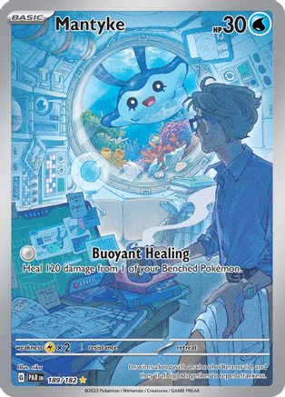 Image of Mantyke 189/182  - Holofoil SV04 Paradox Rift - Illustration Rare