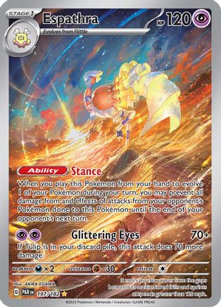 Image of Espathra 197/182  - Holofoil SV04 Paradox Rift - Illustration Rare