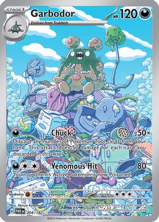 Image of Garbodor 204/182  - Holofoil SV04 Paradox Rift - Illustration Rare