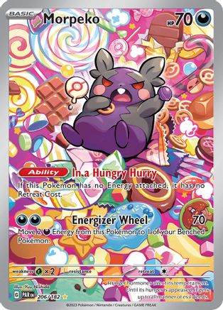 Image of Morpeko 206/182  - Holofoil SV04 Paradox Rift - Illustration Rare