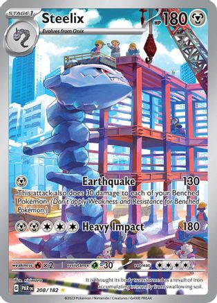 Image of Steelix 208/182  - Holofoil SV04 Paradox Rift - Illustration Rare