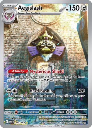 Image of Aegislash 210/182  - Holofoil SV04 Paradox Rift - Illustration Rare