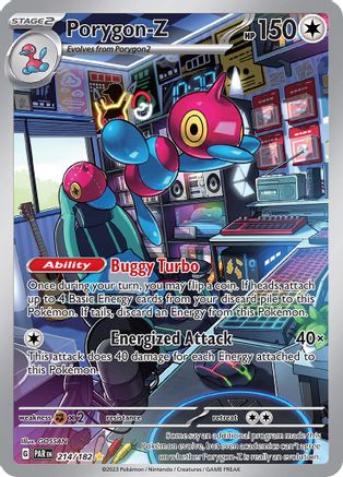Image of Porygon 214/182  - Holofoil SV04 Paradox Rift - Illustration Rare