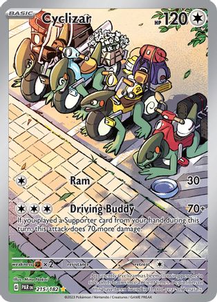 Image of Cyclizar 215/182  - Holofoil SV04 Paradox Rift - Illustration Rare