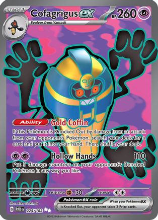 Image of Cofagrigus ex 224/182  - Holofoil SV04 Paradox Rift - Ultra Rare