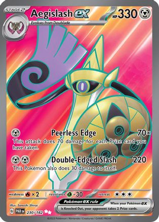 Image of Aegislash ex 230/182  - Holofoil SV04 Paradox Rift - Ultra Rare