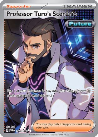 Image of Professor Turo's Scenario 240/182  - Holofoil SV04 Paradox Rift - Ultra Rare