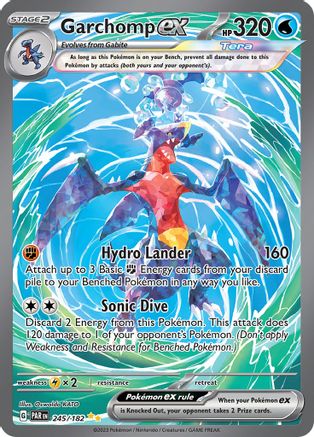Image of Garchomp ex 245/182  - Holofoil SV04 Paradox Rift - Special Illustration Rare