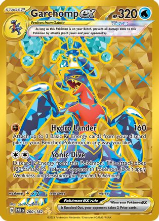 Image of Garchomp ex 260/182  - Holofoil SV04 Paradox Rift - Hyper Rare