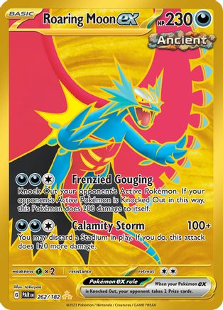 Image of Roaring Moon ex 262/182  - Holofoil SV04 Paradox Rift - Hyper Rare