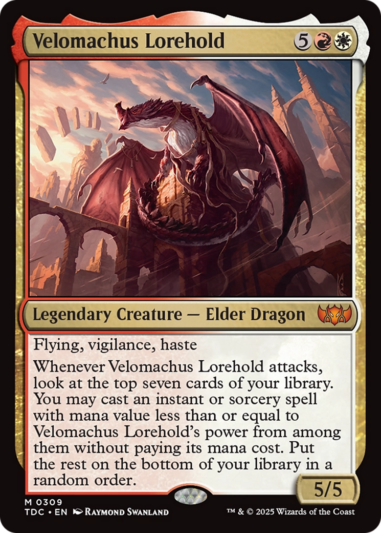 Image of Velomachus Lorehold (TDC-309) - Commander: Tarkir: Dragonstorm