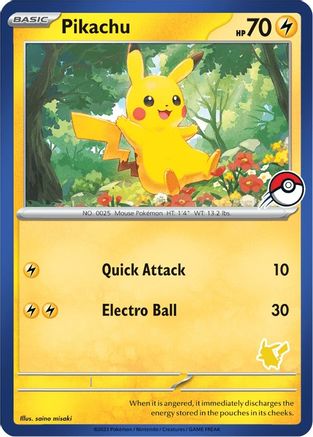 Image of Pikachu (Blue Border)  My First Battle - Unconfirmed