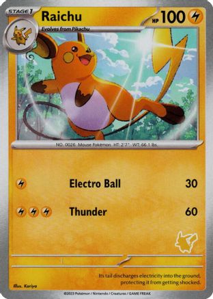 Image of Raichu  My First Battle - Unconfirmed