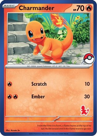 Image of Charmander (Blue Border)  My First Battle - Unconfirmed