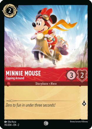 Image of Minnie Mouse - Zipping Around (115/204) - Rise of the Floodborn