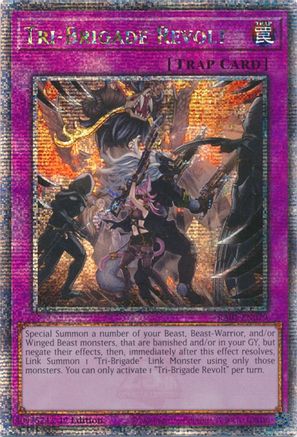 Image of Tri-Brigade Revolt (Quarter Century Secret Rare) (RA01-EN079) - 25th Anniversary Rarity Collection 1st Edition