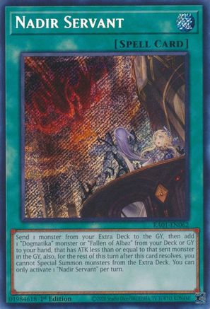 Image of Nadir Servant (Secret Rare) (RA01-EN062) - 25th Anniversary Rarity Collection 1st Edition